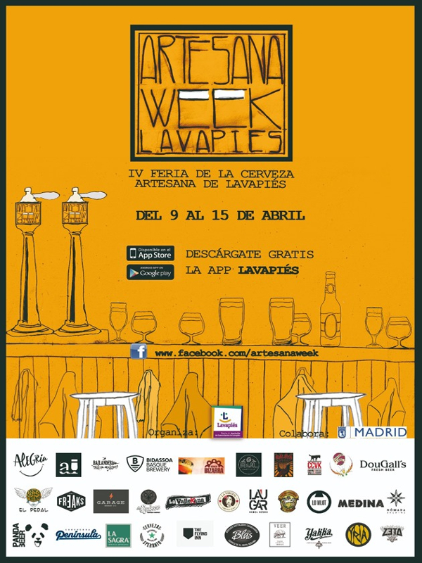 artesana-week-lavapies-2018-barrio-de-lavapies-madrid-del-09-al-15-04-2018-cartel ARTESANA WEEK LAVAPIÉS, si te gusta es la cerveza